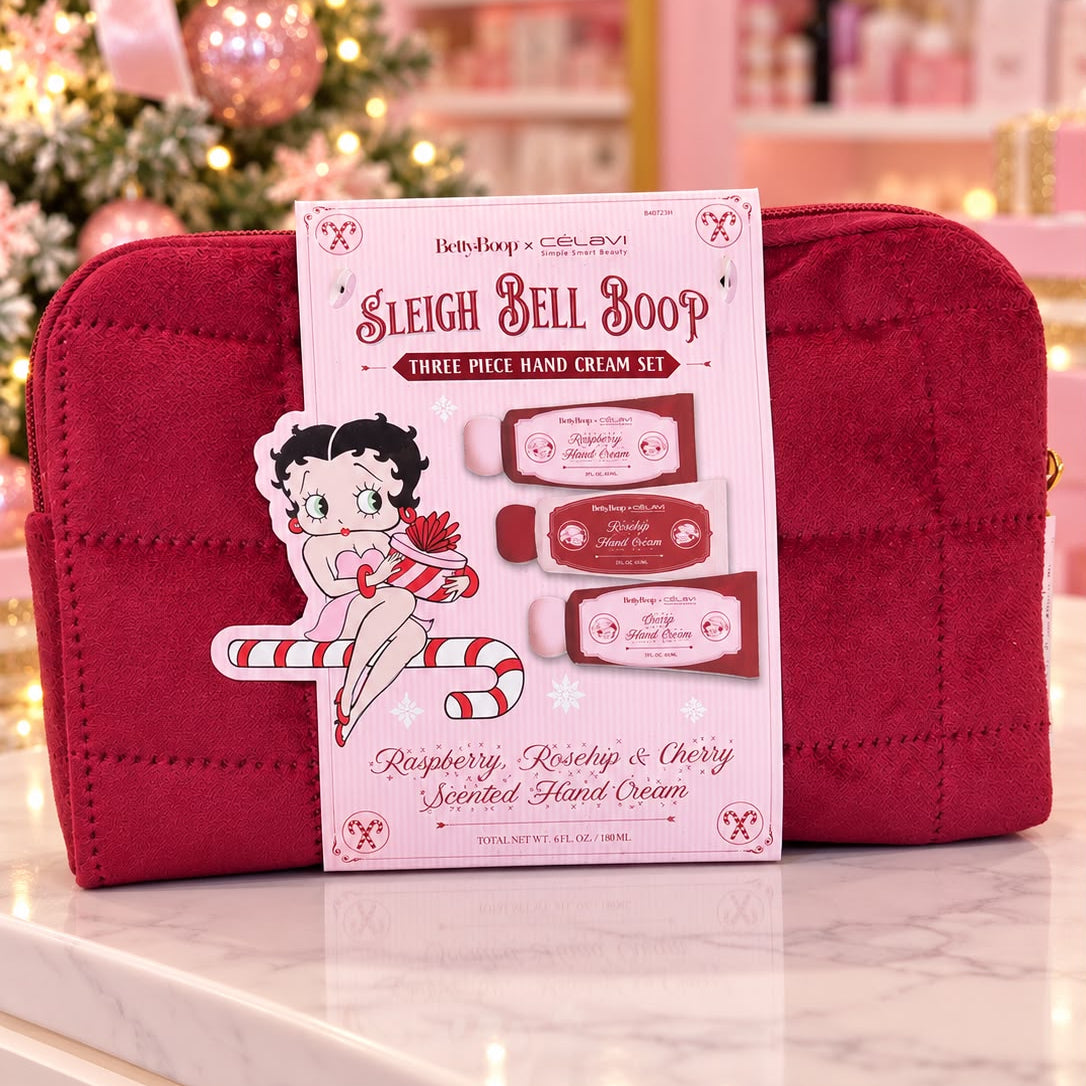 CÉLAVI - BETTY BOOP SLEIGH BELL BOOP THREE PIECE HAND CREAM SET - (1PC)
