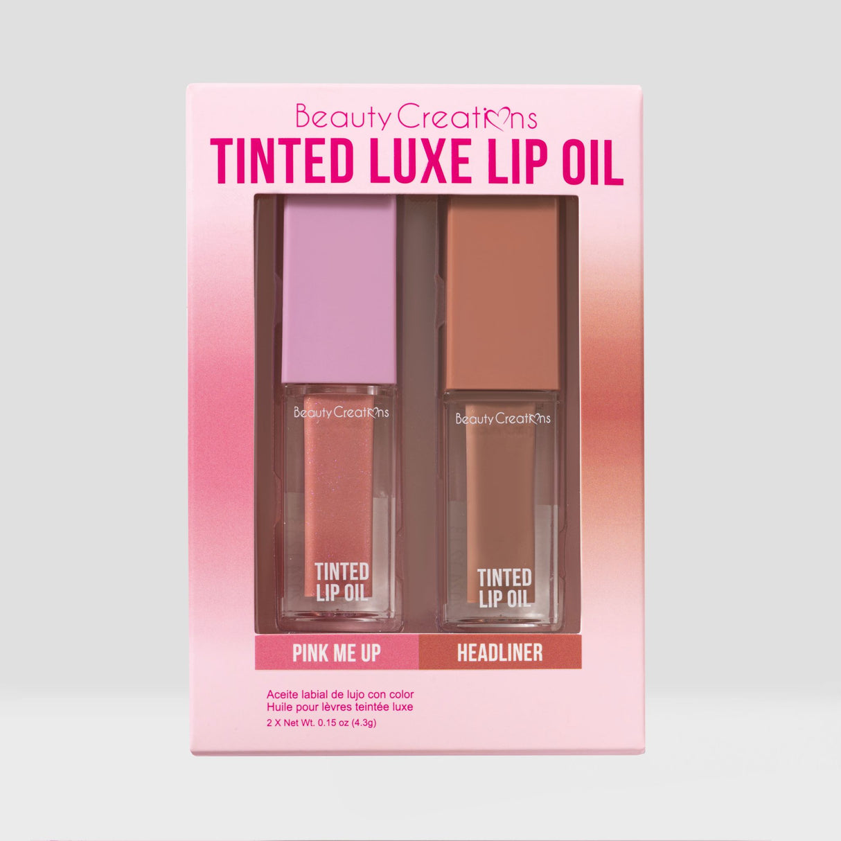 BEAUTY CREATIONS- TINTED LUXE LIP OIL SET-1PC
