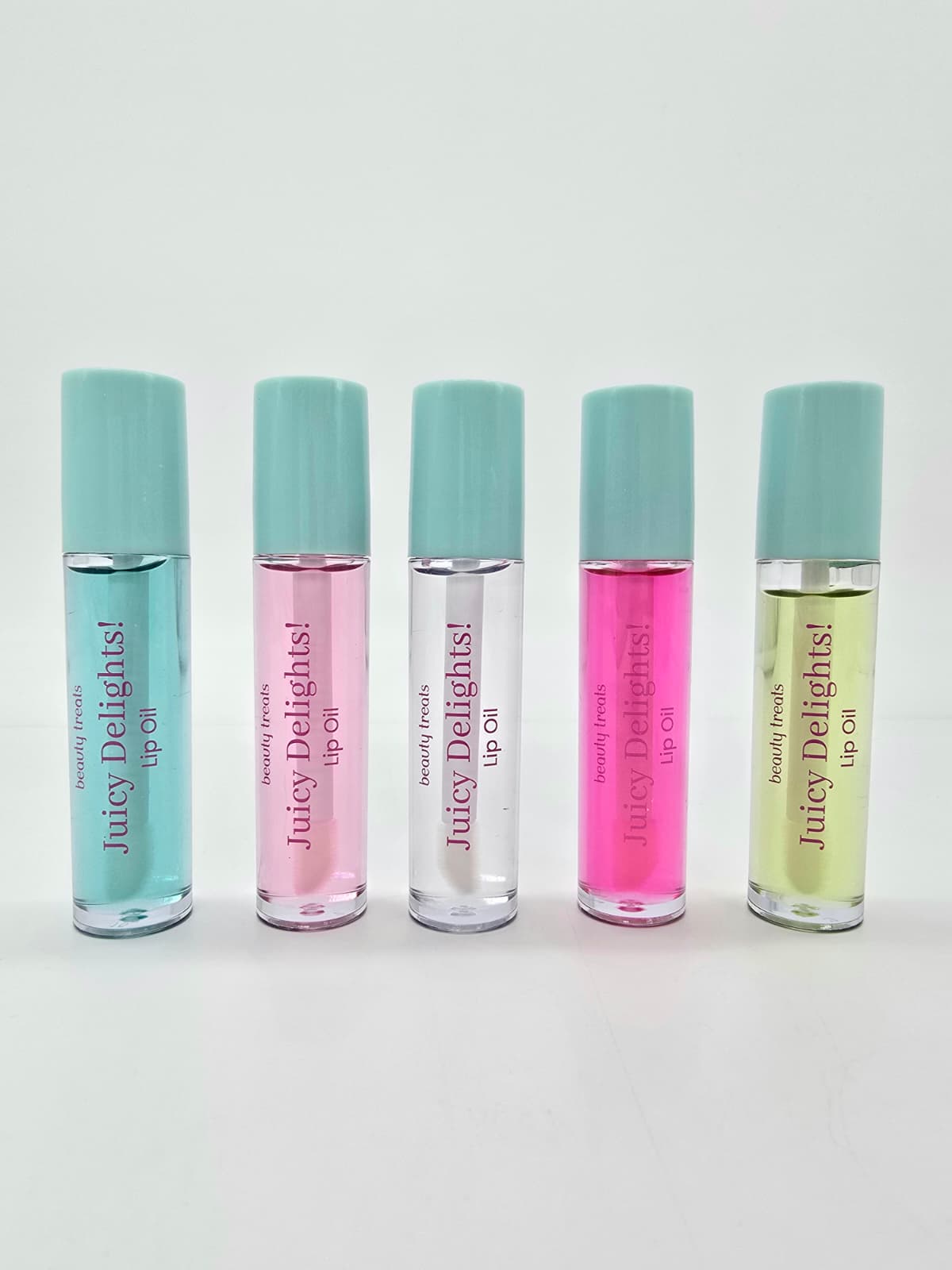 BEAUTY TREATS- JUICY DELIGHTS- 5PCS SET LIP OIL-1PC