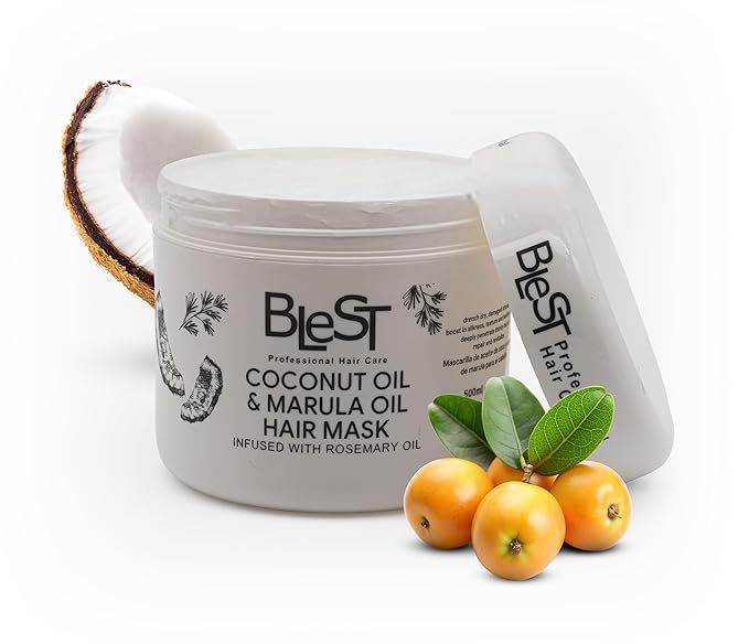 BLEST PROFESSIONAL HAIR CARE - MASQUE CAPILLAIRE À L'HUILE DE COCO ET À L'HUILE DE MARULA 500 ML-(1PC)