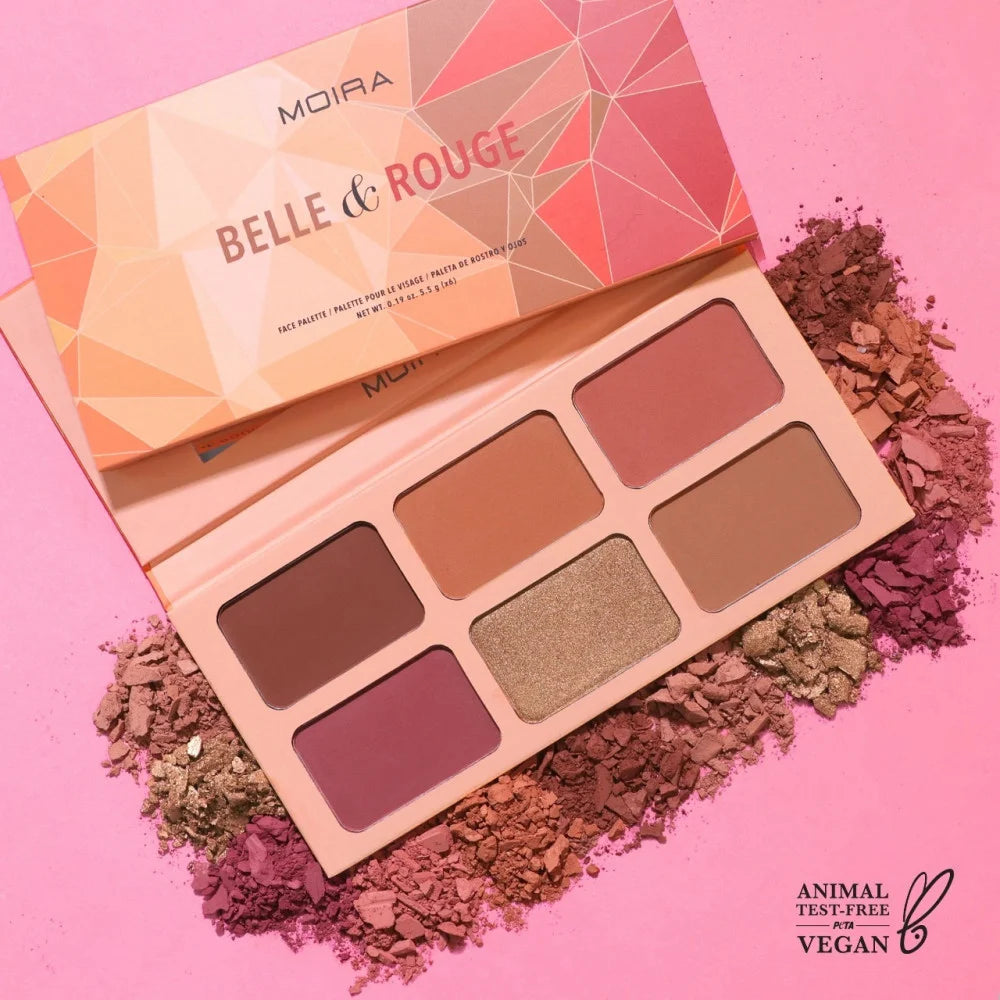 MOIRA- BELLE & ROUGE- BLUSH FACE PALETTE- 1PC