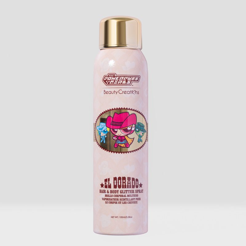BEAUTY CREATIONS X THE POWEPUFF GIRLS- EL DORADO- HAIR & BODY GLITTER SPRAY- 1PC