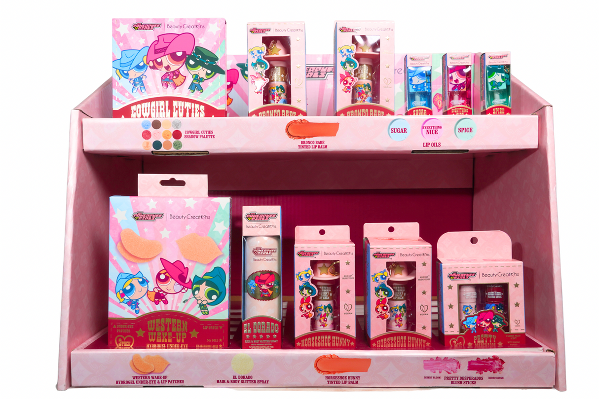 BEAUTY CREATIONS X THE POWERPUFF GIRLS- FULL DISPLAY- 54PCS