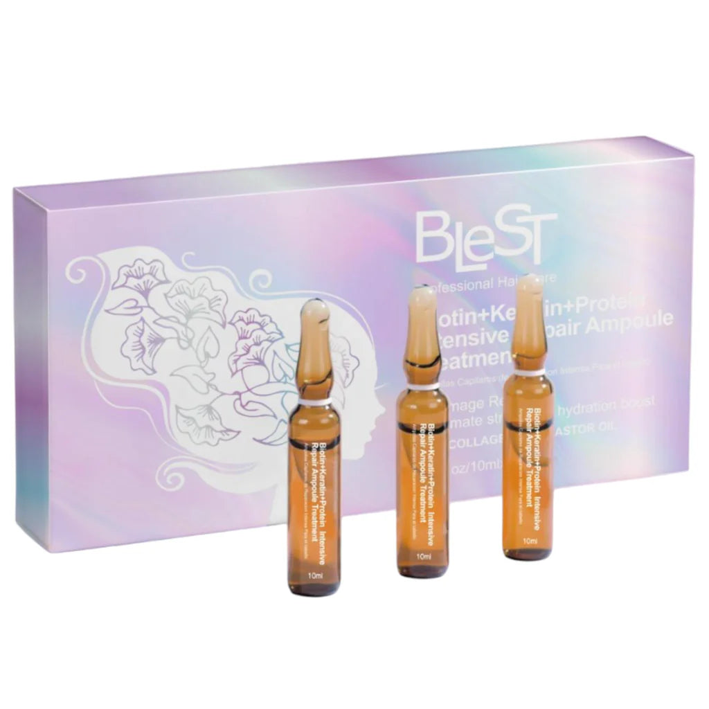 BLEST- BIOTIN+KERATIN+PROTEIN INTENSIVE REPAIR AMPOULE TREATMENTE- 1PC