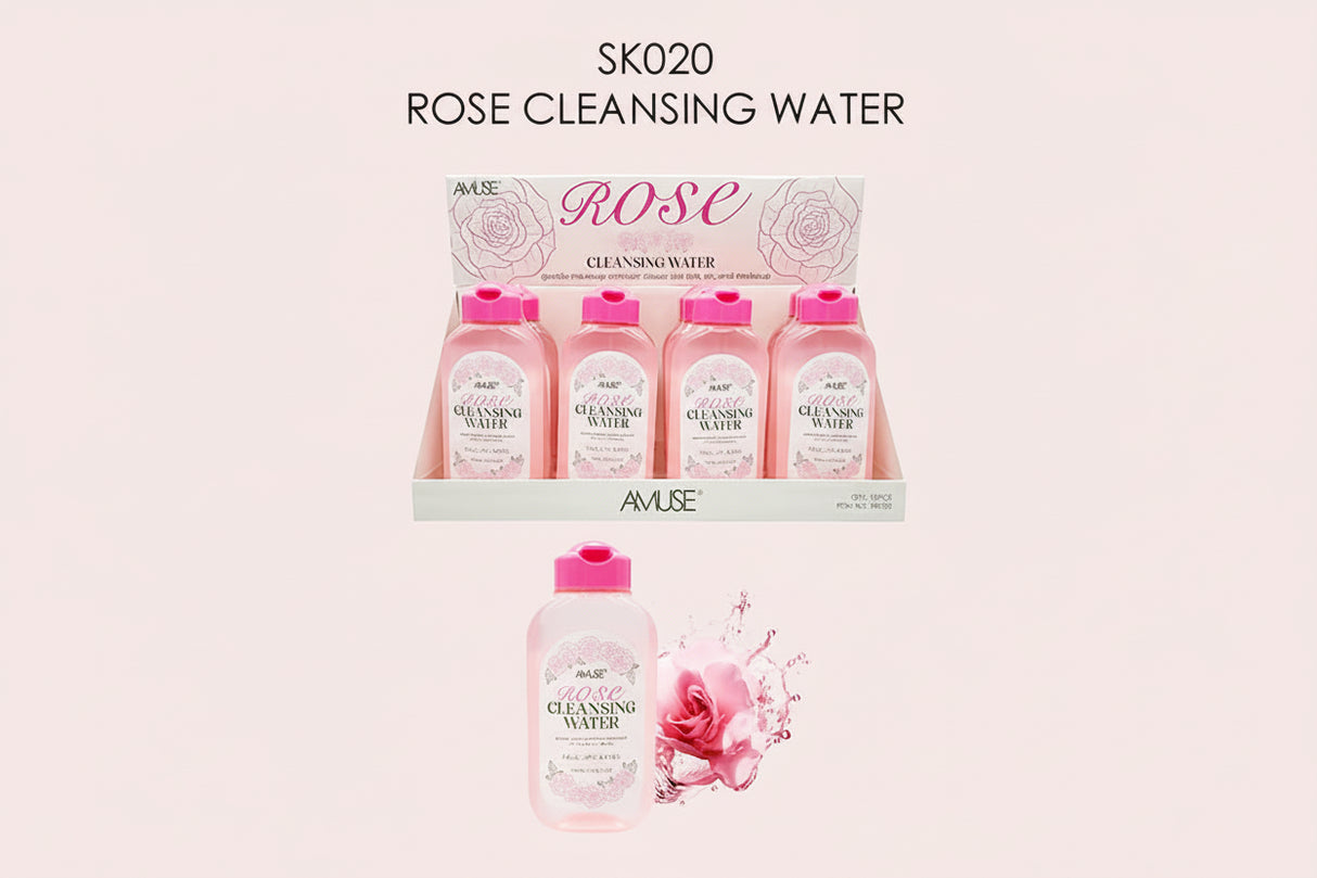 AMUSE- ROSE-CLEANSING WATER- 12PCS