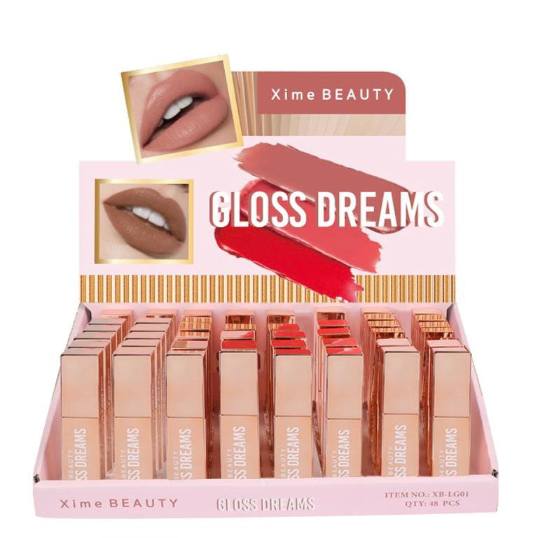 XIME BEAUTY- GLOSS DREAM LIPSTICK-48PCS DISPLAY