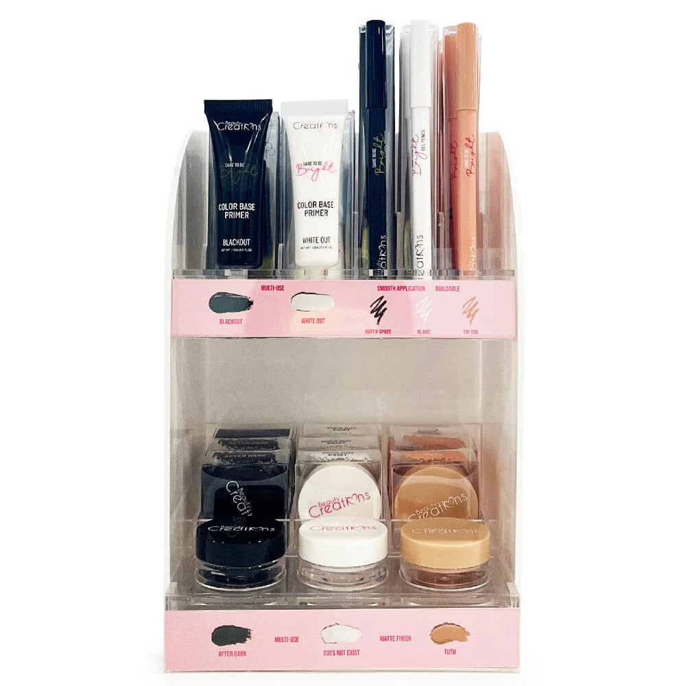 BEAUTY CREATIONS - EYE BASE- GEL EYEPECIL- GEL POMADE- 48PCS + 8 FREE TESTERS