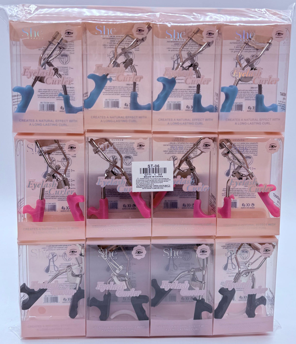 S.HE MAKEUP- EYELASH CURLER- 12PCS