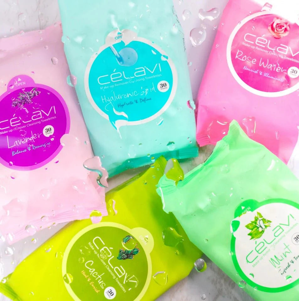 CELAVI - CLEANSING WIPES - 6PCS ( NEW FLAVORS)