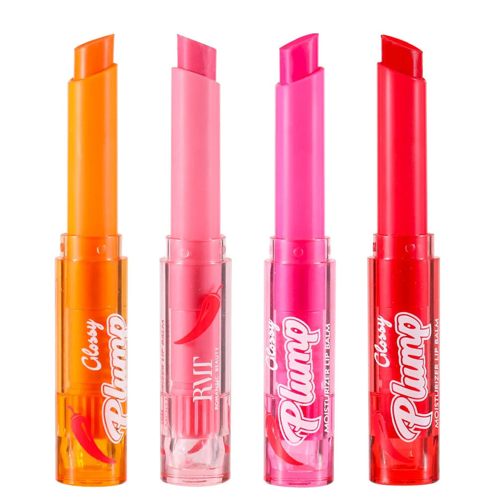 ROMANTIC BEAUTY- GLOSSY PLUMP- TINTED LIP BALM-24PCS