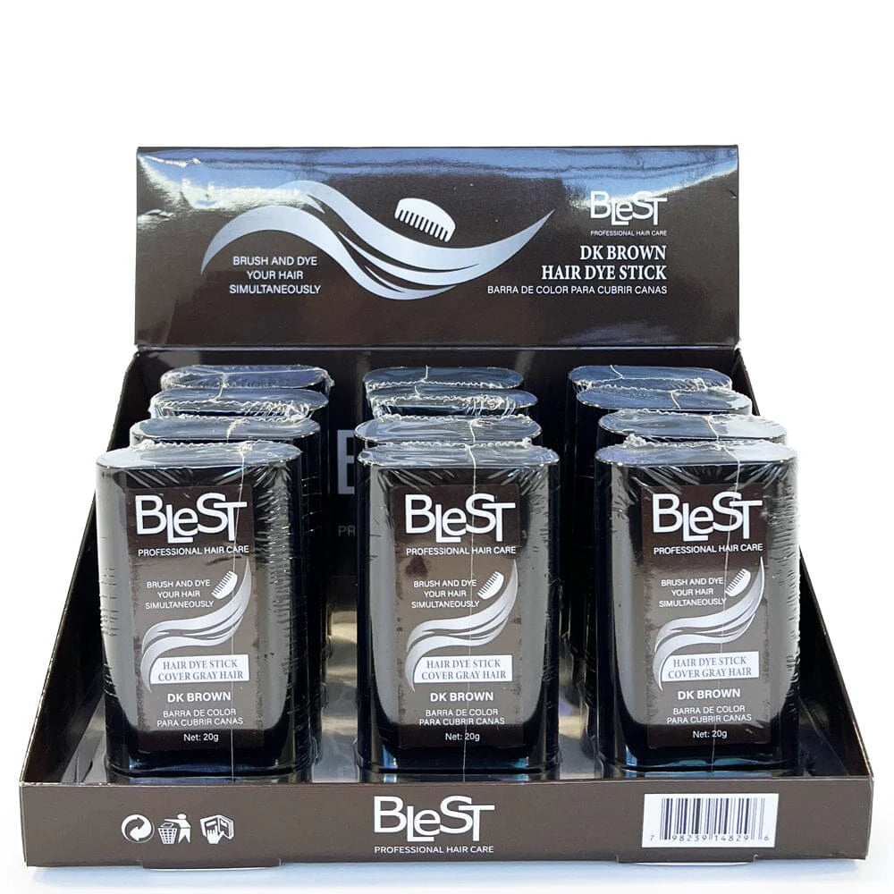 BLEST- DARK BROWN- HAIR DYE STICK- 12PCS
