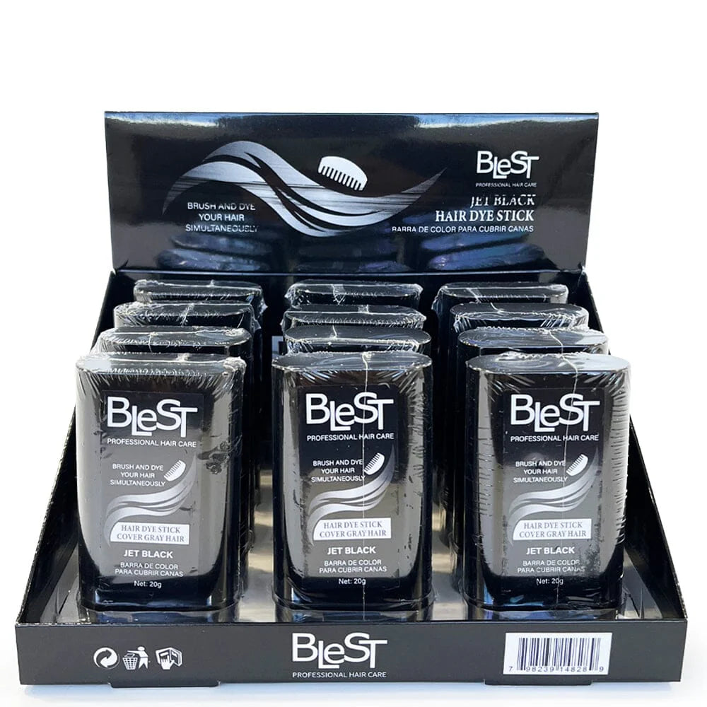 BLEST- JET BLACK- HAIR DYE STICK- 12PCS