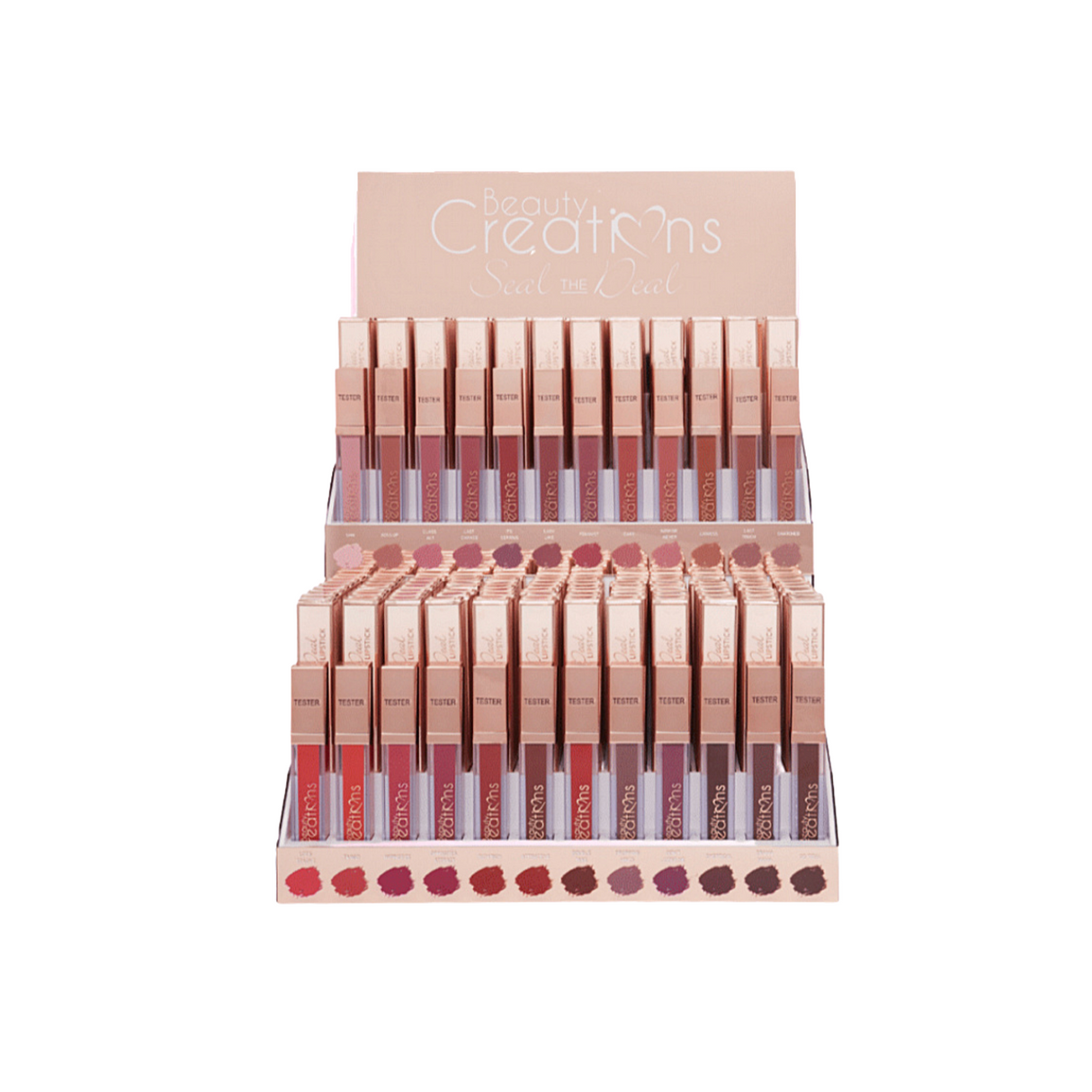 BEAUTY CREATIONS - SEAL THE DEAL LIPSTICK - DISPLAY