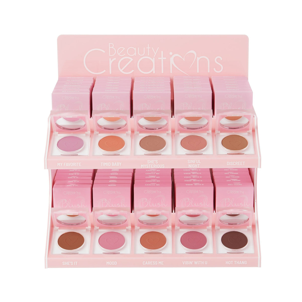 BEAUTY CREATIONS - BLUSH HUSH - DISPLAY (NO ACRYLIC)