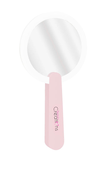BEAUTY CREATIONS  - ESPEJO DE MAQUILLAJE DE MANO LED - 3PCS