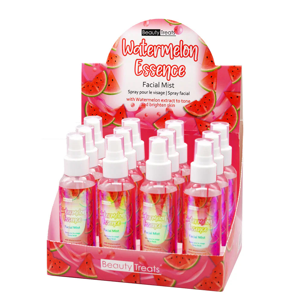 BEAUTY TREATS - WATERMELON FACIAL MIST DISPLAY - 12 PCS
