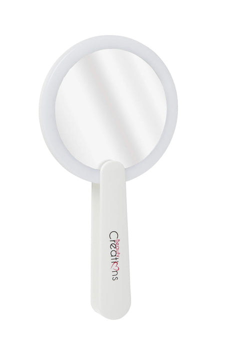 BEAUTY CREATIONS  - ESPEJO DE MAQUILLAJE DE MANO LED - 3PCS