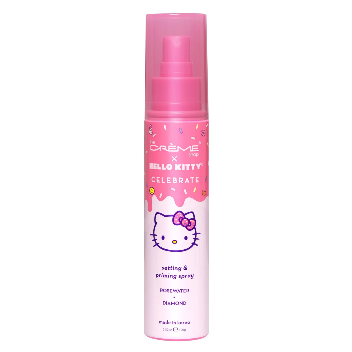 THE CREME SHOP X HELLO KITTY - CELEBRATE SETTING & PRIMING SPRAY - ROSE WATER + DIAMOND