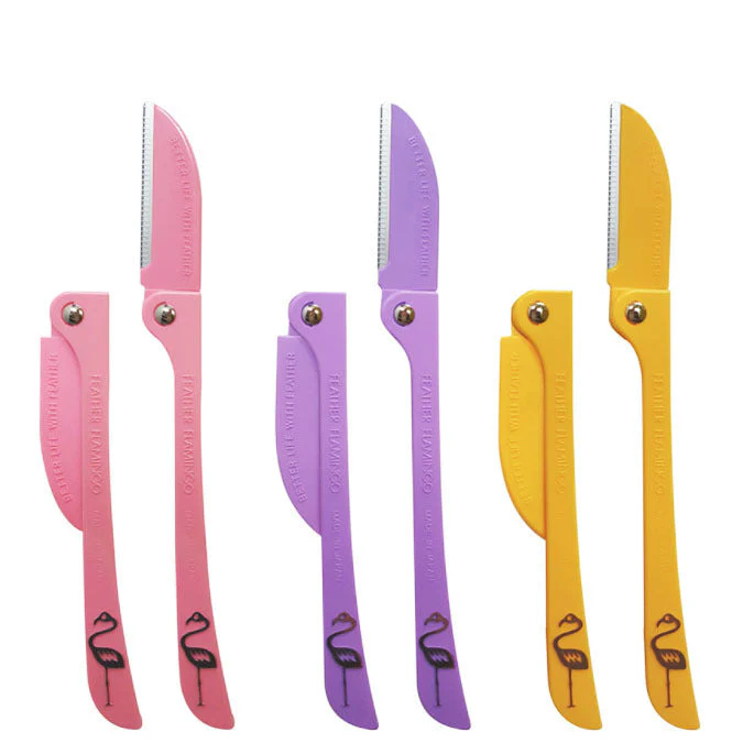 FEATHER -FACIAL TOUCH UP RAZOR -BOX 12PCS