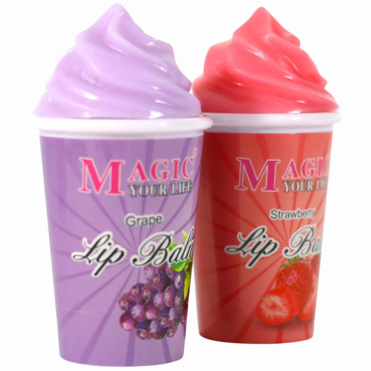 MAGIC YOUR LIFE- ICE CREAM- LIP BALM- 24PCS