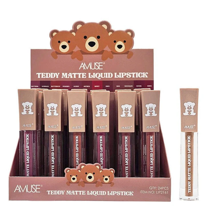 AMUSE - TEDDY MATTE LIQUID LIPSTICK - DISPLAY (24 PCS)