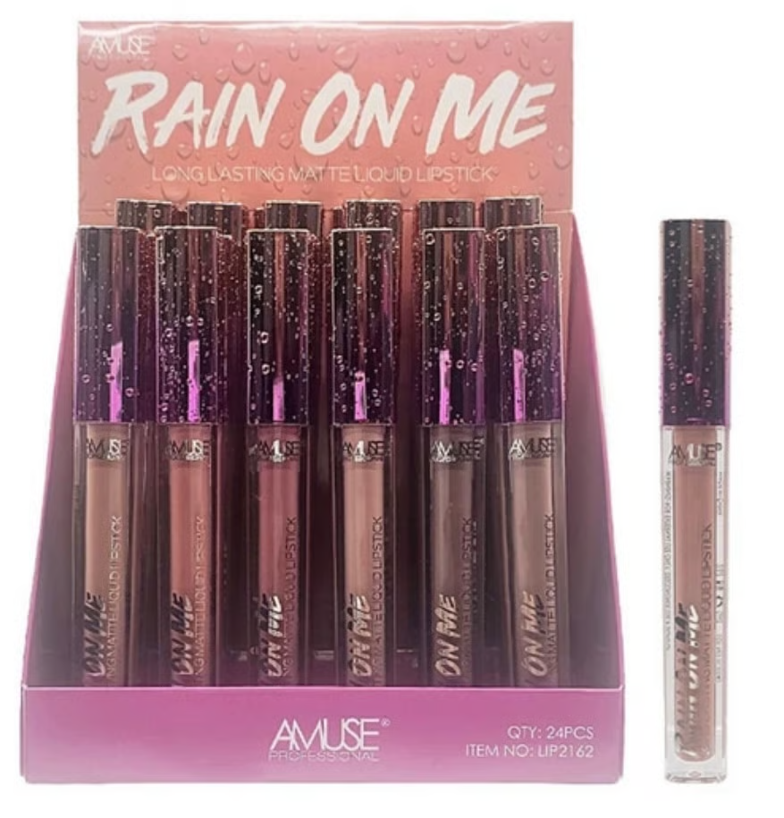 AMUSE - RAIN. ON ME - LONG LASTING MATTE LIQUID LIPSTICK - DISPLAY 24PCS