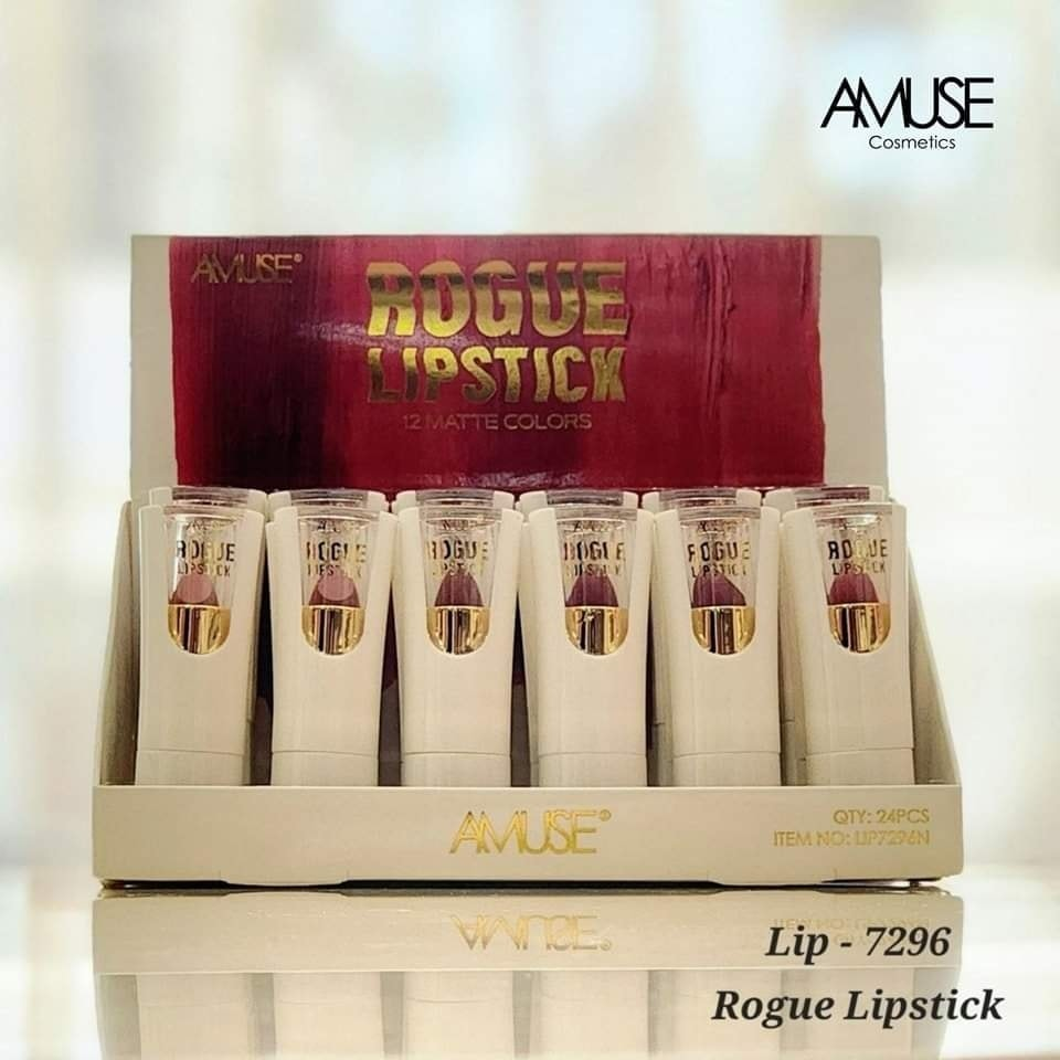 AMUSE - ROGUE MATTE LIPSTICK - 12 COLORS - DISPLAY (24PCS)