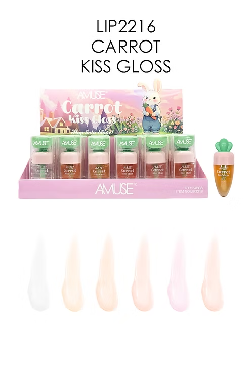 AMUSE - CARROT KISS GLOSS - DISPLAY (24PCS)