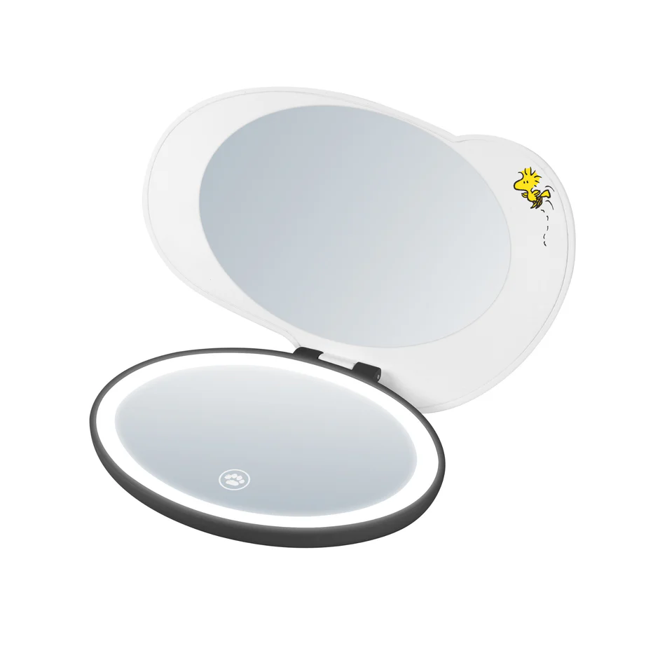 NEW ITEM - IMPRESSIONS VANITY - PEANUTS SNOOPY LED COMPACT MIRROR - (1PC)