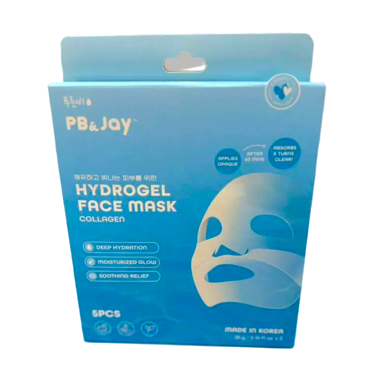PB & JAY - HYDROGEL FACE MASK - KOREAN PRODUCT - 1 BOX(5 MASK)