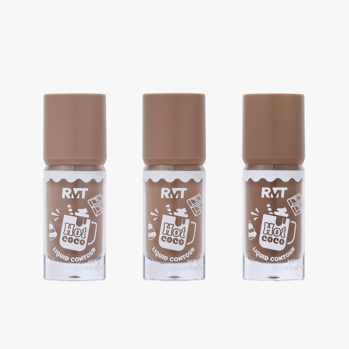 ROMANTIC BEAUTY - HOT COCO - LIQUID CONTOUR - DISPLAY (24PCS)