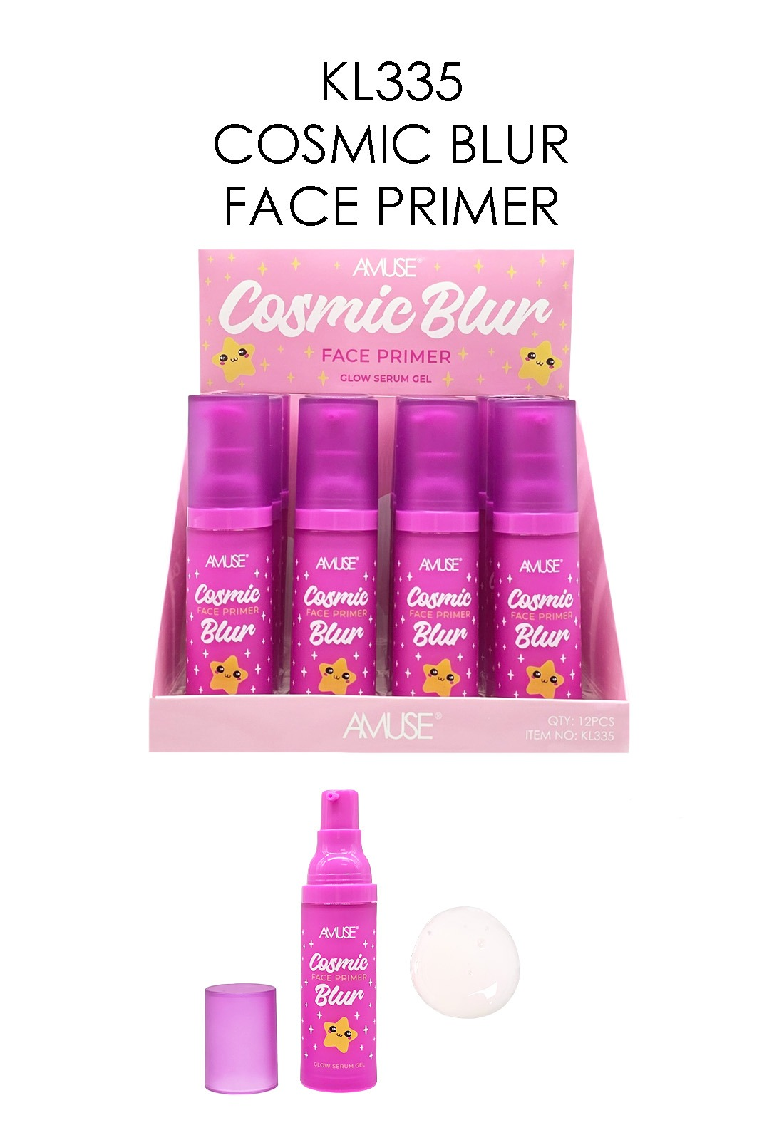 AMUSE - COSMIC BLUR FACE PRIMER - (12PCS)