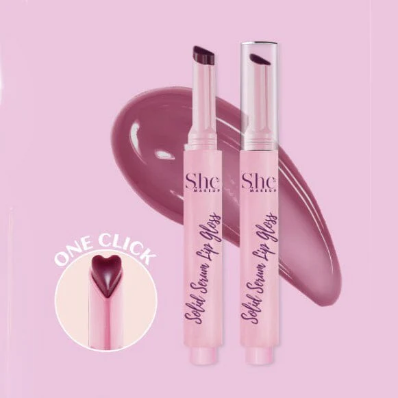 S.HE MAKEUP - SOLID SERUM LIP GLOSS - PLUMPS AND HYDRATES (36PCS)