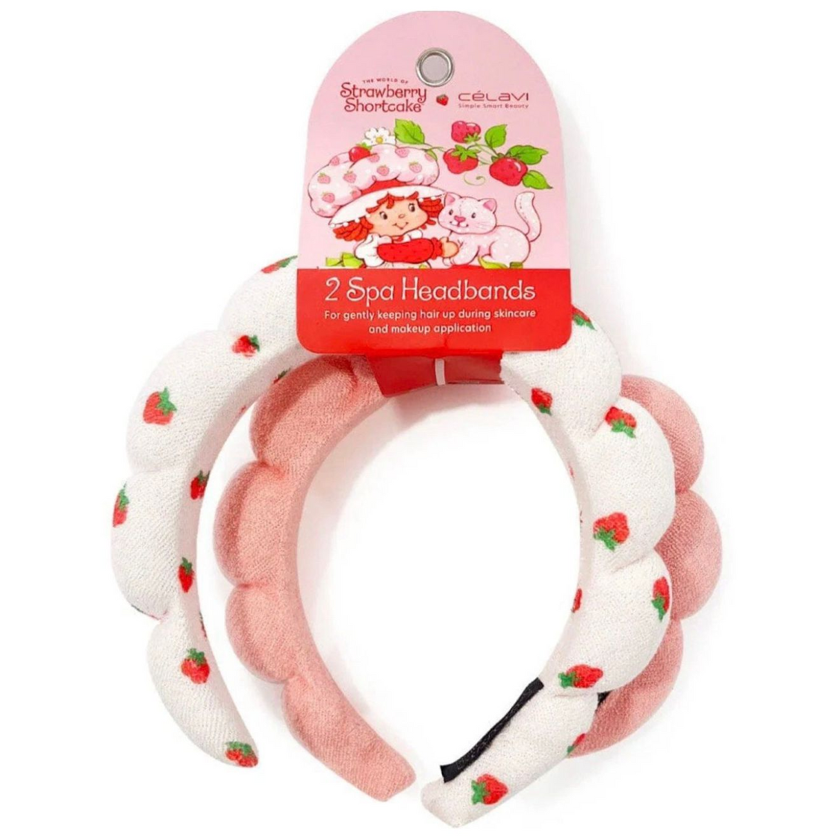 CÉLAVI X STRAWBERRY SHORTCAKE - 2 SPA HEADBANDS - (1PC)