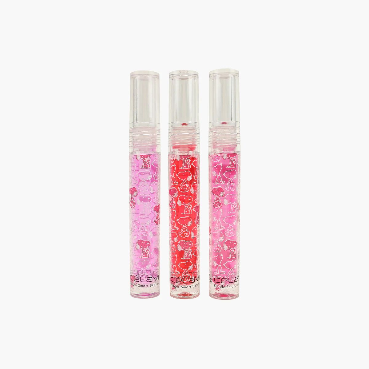 CÉLAVI X PEANUTS - TINTED LIP OIL - 3 PIECE LIP OIL SET - (1PC)