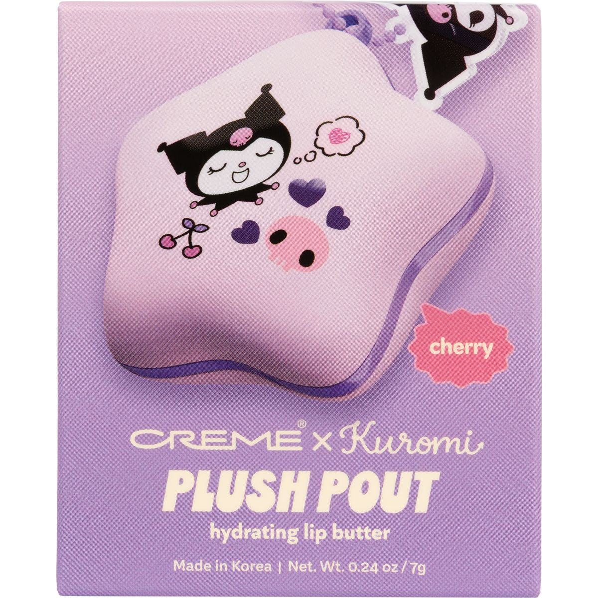 THE CREME SHOP X KUROMI - PLUSH POUT - HYDRATING LIP BUTTER - (1PC)
