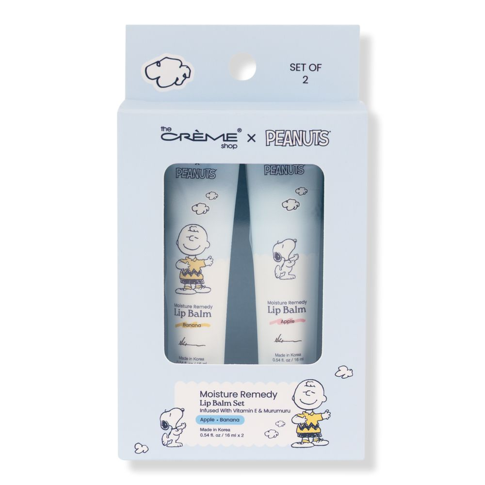 THE CREME SHOP X PEANUTS - MOISTURE REMEDY LIP BALM SET - (1PC)