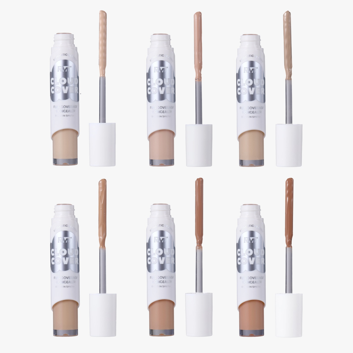 ROMANTIC BEAUTY - CLOUD COVER FULL COVERAGE SPATULA CONCEALER - BLENDER SPONGE - DISPLAY (24PCS)
