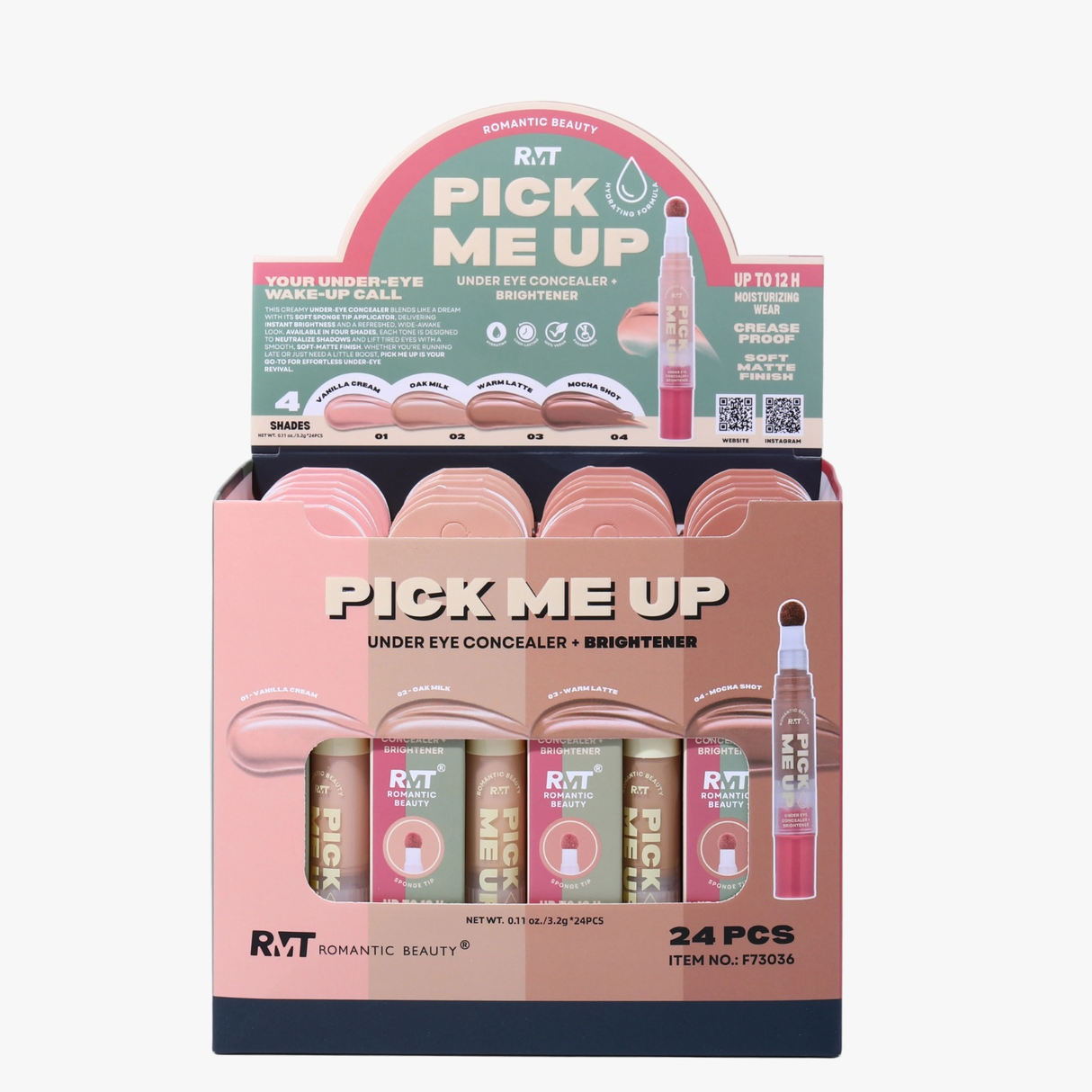 ROMANTIC BEAUTY - PICK ME UP UNDER EYE CONCEALER - DISPLAY (24PCS)
