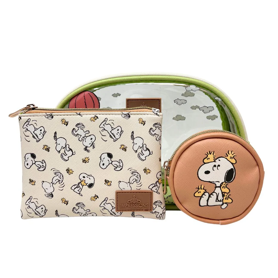 IMPRESSION VANITY - PEANUTS™ SNOOPY 3 PC MAKEUP BAG SET - (1PC)