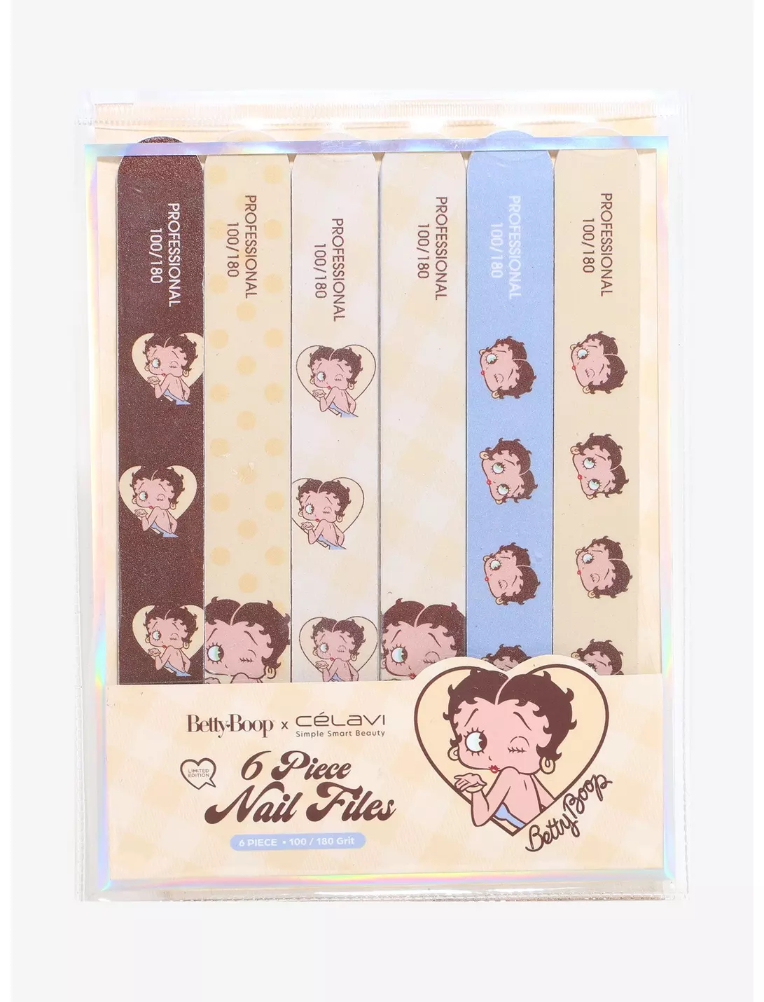 CÉLAVI - BETTY BOOP HEART NAIL FILE SET - (1PC)