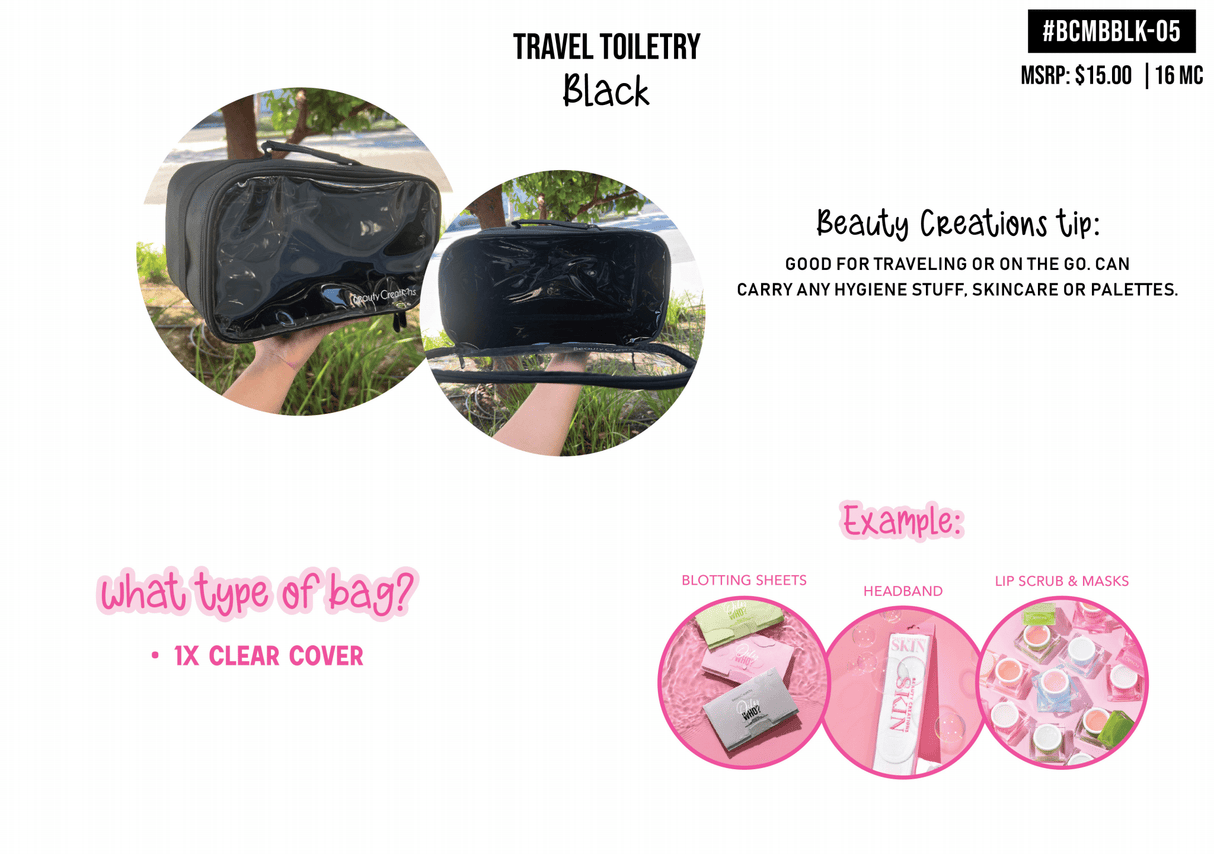 BEAUTY CREATIONS - TOILETTE DE VOYAGE (1PC)