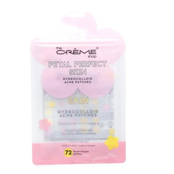 THE CREME SHOP - PIEL PERFECTA DE PÉTALOS - PARCHES DE ACNÉ HIDROCOLOIDE ROSA Y AMARILLO (6PC)