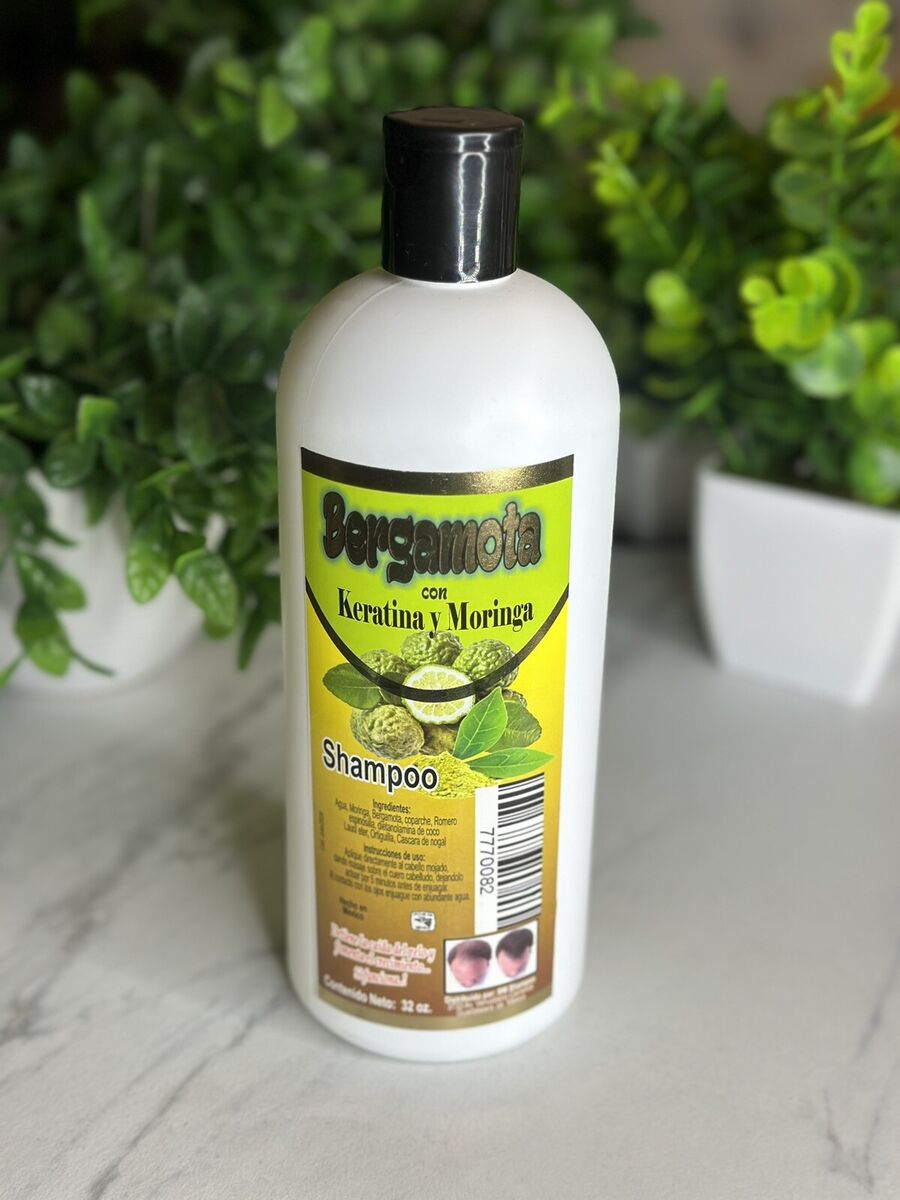 MX- BERGAMOTA KERATINA Y  MORINGA SHAMPOO