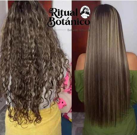 RITUAL BOTANICO - KERATINA PARA ALIZADO PERMANENTE (SET KERATINA Y SHAMPOOING) 1000 ML (1PC)