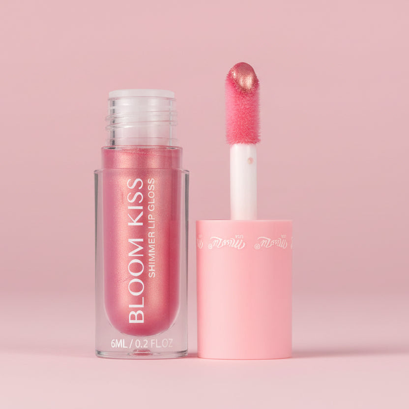 MISS LIL USA- BLOOM KISS- PEONY- SHIMMER LIP GLOSS-12PCS