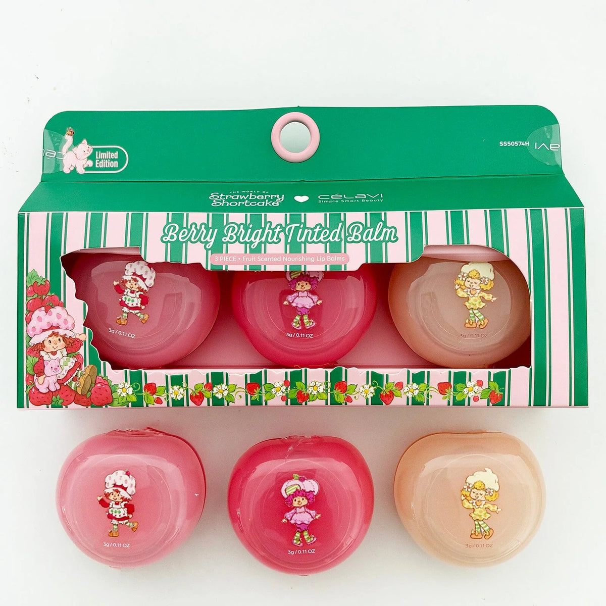 CÉLAVI - STRAWBERRY SHORTCAKE BERRY BRIGHT TINTED BALM - (1PC)