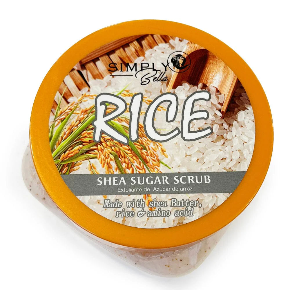 SIMPLY BELLA- RICE- SHEA SUGAR SCRUB- 1PC