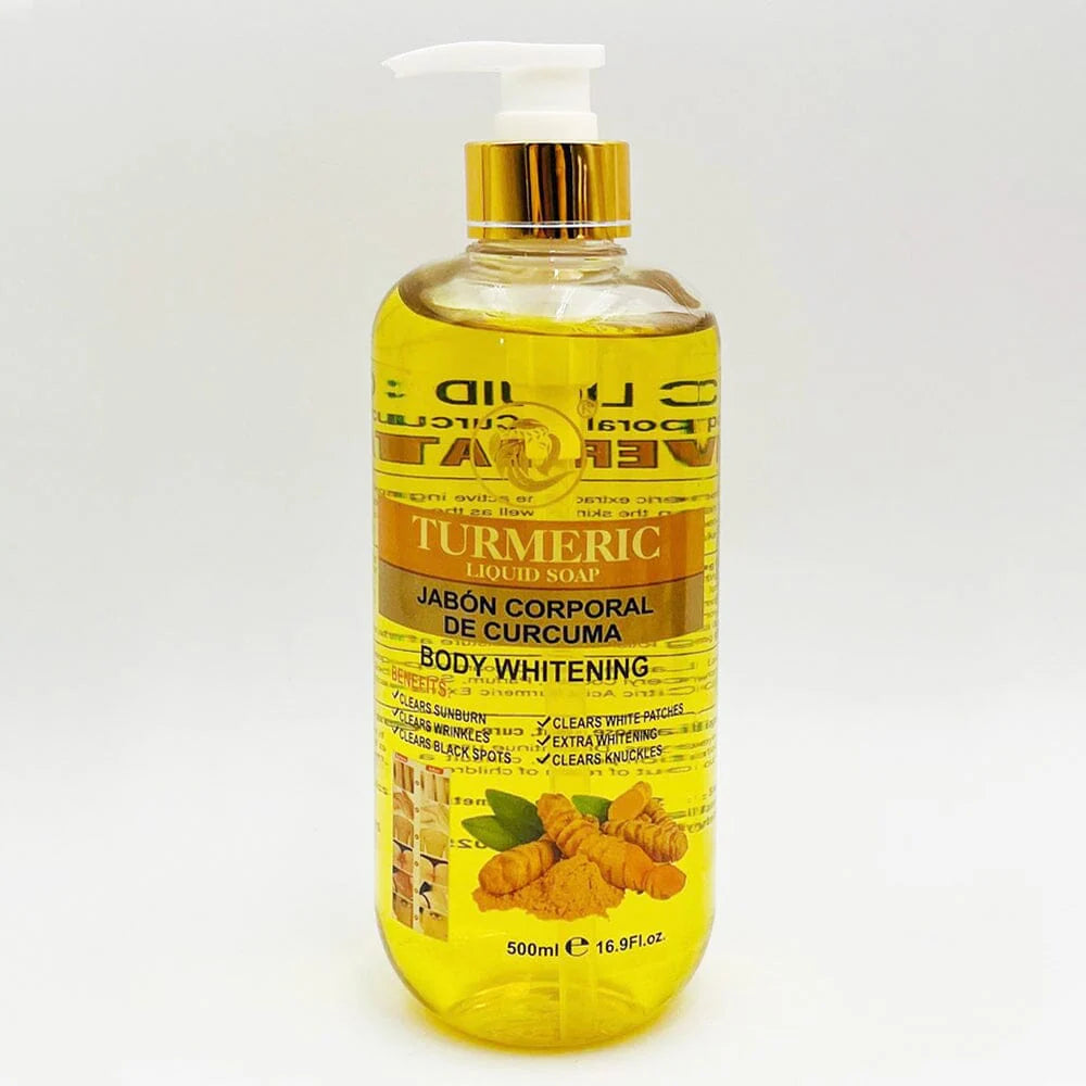 SIMPLY BELLA- BODY WHITENING- TURMERIC LIQUID SOAP- 1PC