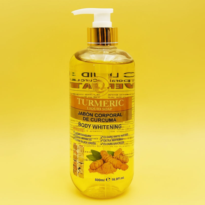 SIMPLY BELLA- BODY WHITENING- TURMERIC LIQUID SOAP- 1PC